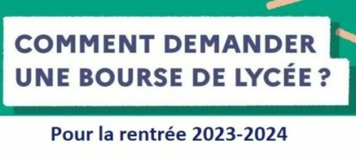 Campagne bourse du lycée 2023-2024