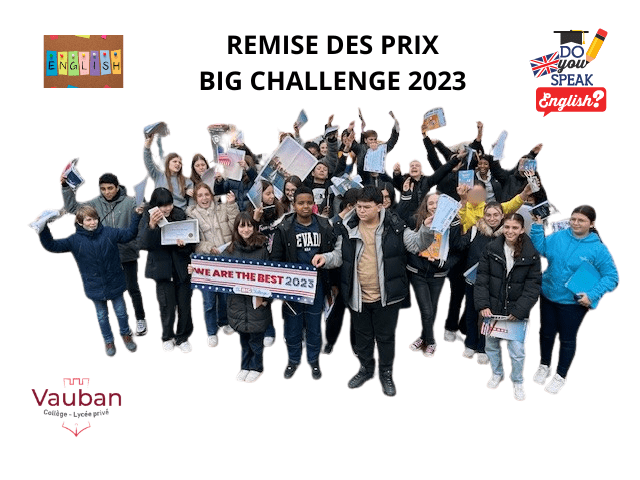 Remise des prix du BIG CHALLENGE 2023