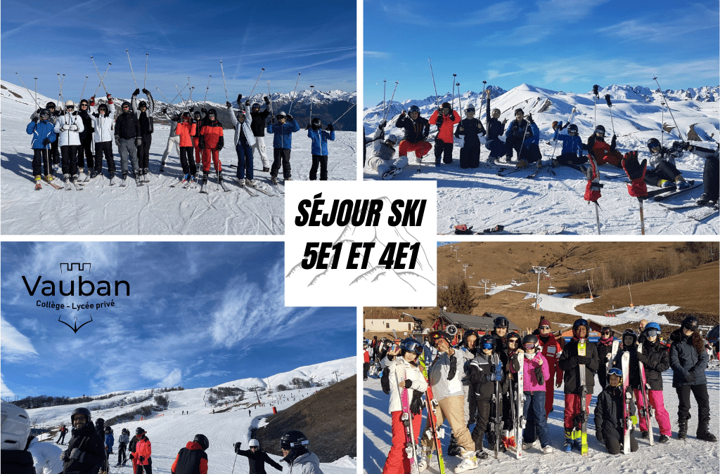 Séjour au ski – Du 4 au 10 Février 2024 – Classes de 5e1 et 4e1