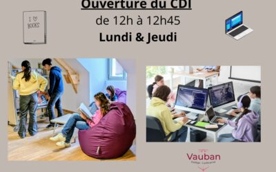 📚 Ouverture du CDI au Collège Vauban